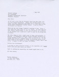 Letter from Theresa Dickinson to Richard Carlyon, 1967 May 1 by Theresa Dickinson