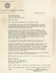 Letter from Richard Carlyon to Judith Dunn, 1966 February 17 by Richard Carlyon