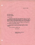 Letter from Richard Carlyon to Donald Judd, 1966 March 10 by Richard Carlyon