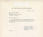 Letter and Ernest Trova biographical outline from Arnold B. Glimcher to Richard Carlyon, 1966 March 17
