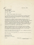 Letter from Willard Pilchard to Howard Smith, 1967 March 20