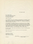 Letter from Bernard M. Martin to Sonny Mead, 1967 March 22 by Bernard M. Martin