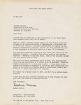 Letter from Sophia Merrick to Richard Carlyon, 1967 May 18 by Sophia Merrick