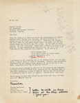 Letter from Theresa Dickinson to Richard Carlyon, 1967 May 26 by Theresa Dickinson