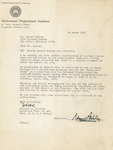 Letter from Richard Carlyon to Robert Ashley, 1967 March 30 by Richard Carlyon