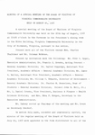 [1968-08-26] Minutes of a special meeting of the Board of Visitors of Virginia Commonwealth University held on August 26, 1968. by Virginia Commonwealth University. Board of Visitors