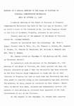 [1968-10-31] Minutes of a special meeting of the Board of Visitors of Virginia Commonwealth University held on October 31, 1968. by Virginia Commonwealth University. Board of Visitors