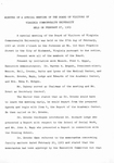 [1969-02-27] Minutes of a special meeting of the Board of Visitors of Virginia Commonwealth University held on February 27, 1969. by Virginia Commonwealth University. Board of Visitors