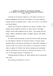 [1985-04-04] Minutes of a meeting of the Executive Committee of the Board of Visitors of Virginia Commonwealth University April 4, 1985. by Virginia Commonwealth University. Board of Visitors. Executive Committee