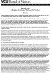 [2007-05-18] Minutes of a regular meeting of the Board of Visitors of Virginia Commonwealth University May 18, 2007.