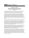 [2010-02-10] Meeting of the Board of Visitors of Virginia Commonwealth University