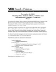 [2010-11-10] Meeting of the Audit and Compliance Committee by Virginia Commonwealth University. Board of Visitors