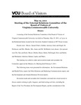 [2011-05-19] Meeting of the External Relations Committee by Virginia Commonwealth University. Board of Visitors