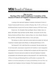 [2011-05-19] Meeting of the Audit and Compliance Committee by Virginia Commonwealth University. Board of Visitors