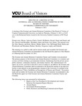 [2012-02-09] Meeting of the External Relations Committee by Virginia Commonwealth University. Board of Visitors