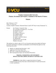 [2013-02-14] Meeting of the Finance, Investment and Property Committee by Virginia Commonwealth University. Board of Visitors