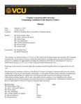 [2013-02-14] Nominating Committee of the Board of Visitors by Virginia Commonwealth University. Board of Visitors