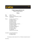 [2013-04-15] Board Retreat by Virginia Commonwealth University. Board of Visitors