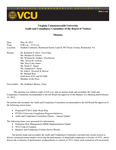 [2013-05-10] Meeting of the Audit and Compliance Committee by Virginia Commonwealth University. Board of Visitors