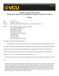[2013-06-13] Meeting of the presidential evaluation committee Minutes by Virginia Commonwealth University. Board of Visitors