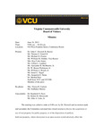 [2013-06-24] Meeting of the Board of Visitors of Virginia Commonwealth University