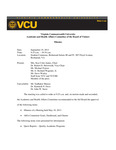 [2013-09-19] Meeting of the Academic and Health Affairs Policy Committee by Virginia Commonwealth University. Board of Visitors