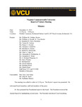 [2013-12-13] Meeting of the Board of Visitors of Virginia Commonwealth University by Virginia Commonwealth University. Board of Visitors