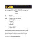 [2014-03-04] Meeting of the presidential evaluation committee Minutes by Virginia Commonwealth University. Board of Visitors