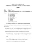 [2014-05-09] Meeting of the Audit and Compliance Committee