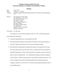 [2014-05-09] University Resources Committee of the Board of Visitors by Virginia Commonwealth University. Board of Visitors