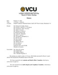 [2015-02-12] Meeting of the Board of Visitors of Virginia Commonwealth University