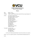[2015-03-31] Meeting of the Board of Visitors of Virginia Commonwealth University