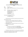 [2015-05-08] Governance and Compensation Committee of the Board of Visitors by Virginia Commonwealth University. Board of Visitors