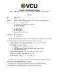 [2015-05-08] Meeting of the Finance, Investment and Property Committee by Virginia Commonwealth University. Board of Visitors