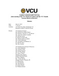 [2015-06-16] Joint meeting of the Board of Visitors of Virginia Commonwealth University and the VCU Health System Board of Directors by Virginia Commonwealth University. Board of Visitors