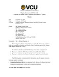 [2015-09-17] Meeting of the Academic and Health Affairs Policy Committee by Virginia Commonwealth University. Board of Visitors