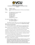 [2015-09-17] Governance and Compensation Committee of the Board of Visitors