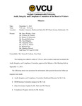 [2015-12-11] Meeting of the Audit and Compliance Committee
