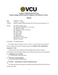 [2015-12-11] Meeting of the Finance, Investment and Property Committee by Virginia Commonwealth University. Board of Visitors