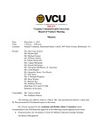 [2015-12-11] Meeting of the Board of Visitors of Virginia Commonwealth University