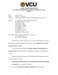 [2016-03-23] Governance and Compensation Committee of the Board of Visitors by Virginia Commonwealth University. Board of Visitors