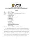 [2016-03-23] Meeting of the Finance, Investment and Property Committee by Virginia Commonwealth University. Board of Visitors