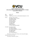 [2016-04-07] Joint meeting of the Board of Visitors of Virginia Commonwealth University and the VCU Health System Board of Directors