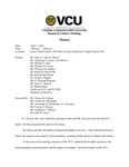 [2016-04-07] Meeting of the Board of Visitors of Virginia Commonwealth University