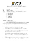 [2016-05-13] University Resources Committee of the Board of Visitors