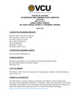 [2017-05-12] Governance and Compensation Committee of the Board of Visitors by Virginia Commonwealth University. Board of Visitors