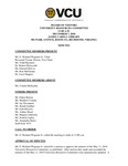 [2018-12-07] University Resources Committee of the Board of Visitors by Virginia Commonwealth University. Board of Visitors