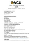 [2019-05-10] Meeting of the Academic and Health Affairs Policy Committee by Virginia Commonwealth University. Board of Visitors