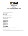 [2019-05-10] University Resources Committee of the Board of Visitors by Virginia Commonwealth University. Board of Visitors