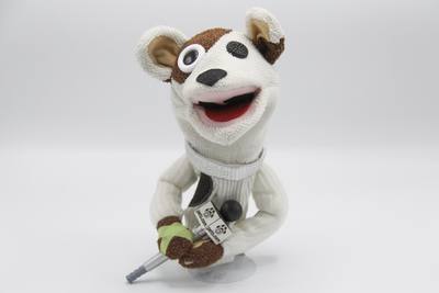 Sock Puppet Dog (full front view)